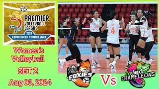 FARM FRESH FOXIES VS NXLED CHAMELEONS SET 2 PVL REINFORCED CONFERENCE  August 3, 2024