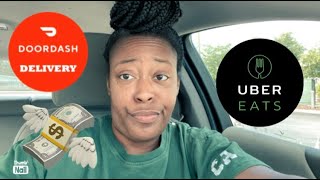 SPEND THE DAY WITH ME| DOORDASHING, UBER EATS, + TAKING OUT MY HAIR