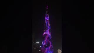 Light show on Burj Al Arab Dubai 2024 #happynewyear2024