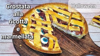 Halloween.. CROSTATA RICOTTA E MARMELLATA