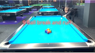 9 ball break and run #4 - Pool tricks by Damien