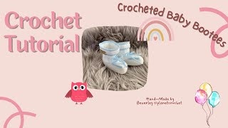 How To Crochet Baby Bootees | Planetcrochet | Crochet Tutorial | V-166