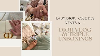 Triple Dior Unboxing, ABC Dior, Rose des Vents Ring, Dior Jewelry #dior #abcdior #rosedesvents