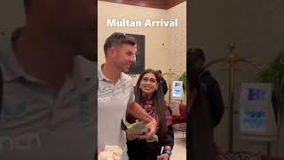 Pakistan England teams reached Multan