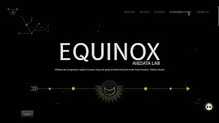 Equinox AI Lab website v 1.0