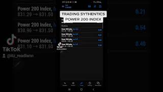 SHOWING MY ACCOUNT TRADING SYTHENTICS (power 200 index)