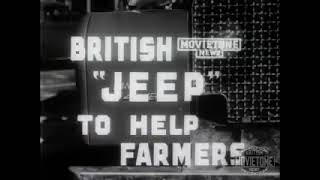 British 'JEEP' to help farmers! Post war promotional film, first look at the new Land Rover.