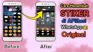 Cara Menambahkan Stiker di status WhatsApp || Original