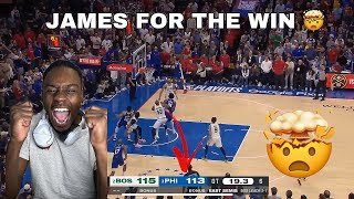 TayWill Reacts To James Harden's CRAZY Game Winner vs Boston Celtics in Game 4