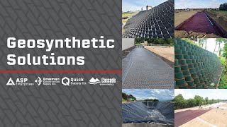 Geosynthetic Solutions Webinar - Geotextiles, Geogrids, Geocells, Geomembranes & More