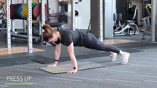 Press Up / Push Up - regular and scaled version on knees