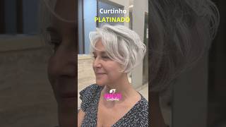 Curtinho PLATINADO - Amei esse cabelo! #shorts #hair #haircut #shorthair #hairstyle #cabelocurto