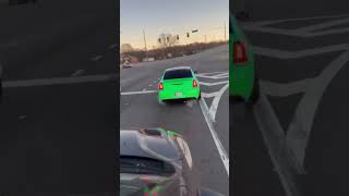 CHRYSLER 300 HELLCAT CUTS UP AT INTERSECTION   #dodgehellcat #hellcat