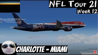 Charlotte to Miami, QW787 [NFL Tour 21, Week 12] [P3D] [VATSIM]