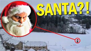 DRONE CATCHES SANTA CLAUS AT THE NORTH POLE!! *SANTA CLAUS IN REAL LIFE*