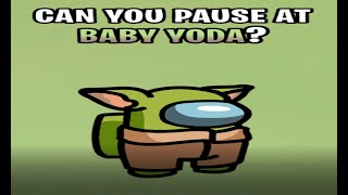 Can you pause at Baby Yoda? #AmongUs #Shorts