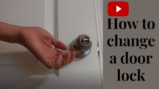 DIY How to change a door lock (interior)