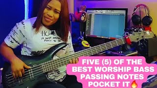 Five (5) of the best worship bass passing notes (pocket it🔥)