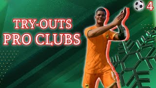 TRYOUTS INTENSOS EN PRO CLUBS GOLEADA 4-0 Y RAGE QUIT  FC 25 EA GAMEPLAY 🔥⚽