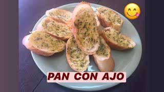 COMO HACER PAN CON AJO DELICIOSO MUY FÁCIL DE HACER  - RECETA RÁPIDA