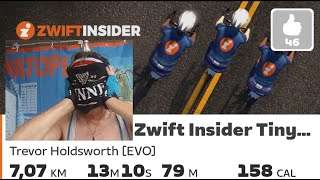 Zwift Insider Tiny Races - hill finishes, soft pedalling until last race