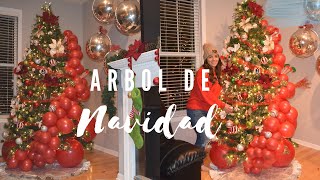 COMO DECORAR ARBOL DE NAVIDAD ELEGANTE Y DIFERENTE CON GLOBOS en tendencia  christmas tree 2021