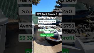 6250$ for 2015 Ford Escape S / Price on the #carauction #copart #iaai #manheim