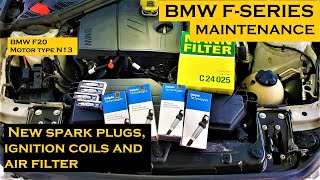 Replace SPARK PLUGS, IGNITION COILS and AIR FILTER  - BMW F20 engine N13