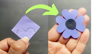 Very easy paper flower making craft | paper flower making step by step | diy paper flowers.