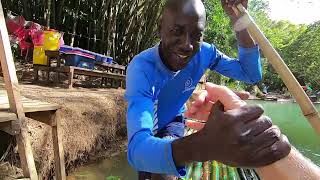 Relaxing Bamboo Raft Ride In Jamaica