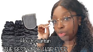 THIS IS THE BEST RAW CURLY HAIR EVER #\raw hair vendor