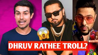 Dhruv Rathee TROLLS Honey Singh & Badshah Again?😳 | Dhruv Rathee on Yo Yo Honey Singh & Badshah