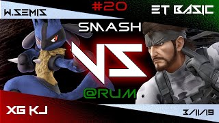 SAR20 - SSBU WS - XG KJ (Lucario) vs ET Basic (Snake)