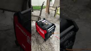 Harbor Freight Predator Inverter 3500.  Finally using it after a year.