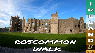 [4k] Ireland Walking in Roscommon Castle | Relaxing Nature Sounds