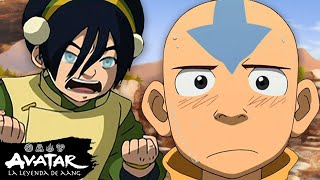 Toph enseña a Aang a doblar la tierra ⛰ | Escena completa | Avatar: La Leyenda de Aang