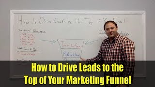 How to Drive Leads to the Top of Your Marketing Funnel