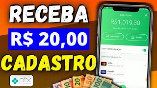 ✅GANHE R$20 REAIS SÓ PRA CADASTRAR! APP PAGANDO NO PIX [CADASTROU GANHOU] APP PAGANDO POR CADASTRO