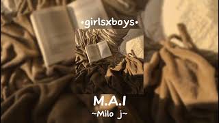 M.A.I // Milo J // speed up 🩹🤎