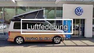 VW T6.1 California mit Luftfederung - Zurück in die Fahrhöhe