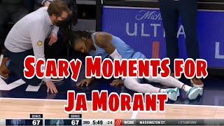 Scary moments for Ja Morant