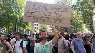 Manif 6 juin 2023 contre réforme des retraites. L'état policier macroniste en démonstration.