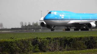 KLM Boeing 747 take off Amsterdam Schiphol