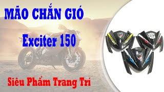 Mão Chắn Gió Exciter 150 Mẫu 2 râu - Siêu Ngầu