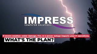 Do you have a Business Continuity Plan ? Weather, Water, Fire , Power or Ransomware hits you?