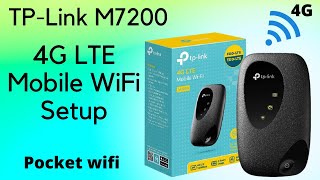 TP- Link M7200 Portable 4G Mobile  WiFi Unboxing & Change WiFi Name - Password