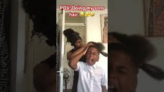 STOP moving! 🙄🤣😂 #funny #hair #shorts #comedy #momjokes #hairstyle #relatablemom #parenting #feed