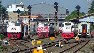 PENUH KERETA, 2 STASIUN SUPER SIBUK DI SURABAYA