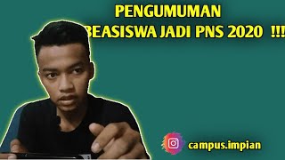 PENGUMUMAN BEASISWA & WAKTU PENDAFTARAN || TIME LINE || BEASISWA JADI PNS