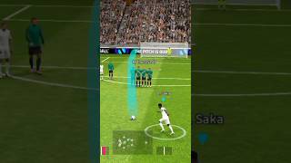 Great free kick by Saka     #efootball 2024#pes mobile#pes 2021#shorts vide